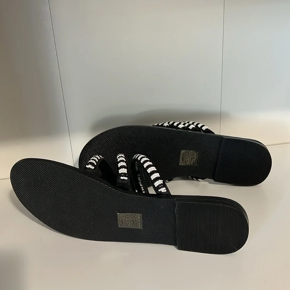 NWT FREE PEOPLE BEATRICE BEADED SANDAL - Picture 8 of 9